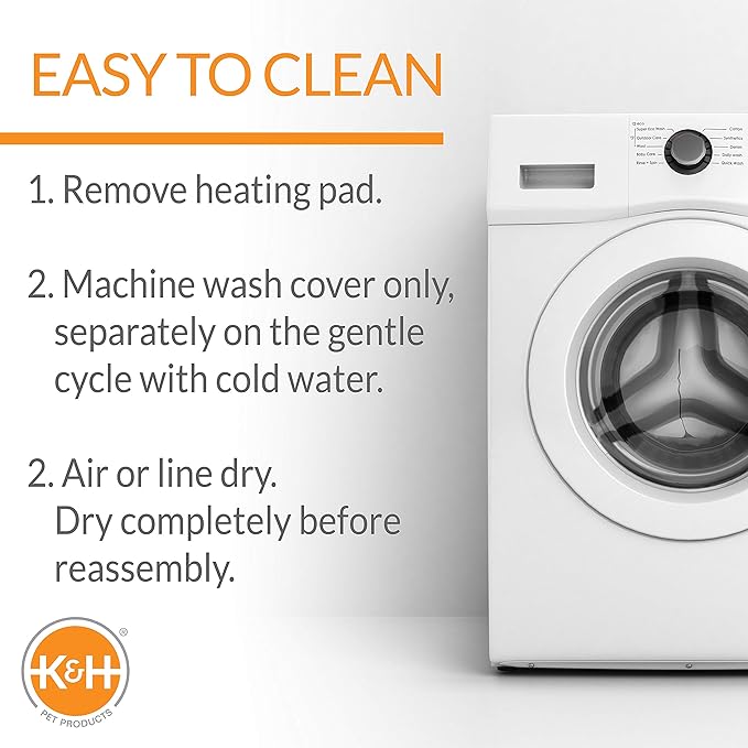 K&H Pet Products Thermo-Pet Mat Reversible Heated Pet Bed Mocha 14 X 28 Inches