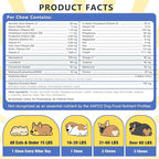 NATURE TARGET Dog Multivitamins for Overall Health with Minerals, Immune Support, Digestive Health, Joint, Hip, Skin & Coat Care with Probiotics, Glucosamine, Enzymes, 120 Freeze Dried Chews