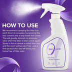 Zero Odor – Litter Odor Eliminator - Permanently Eliminate Litter Odors with Best Patented Molecular Technology - Pet Safe & Works on all types of litter, 16oz (Over 400 Sprays)