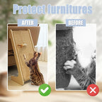 Cat Scratcher, Sisal Cat Scratching Pad, L Shape Cat Scratch Pad for Indoor Cats, 27 Inch Furniture Protector with Mouse Toy