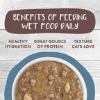 Weruva Classic Cat Stews!, Kettle Call with Beef, Chicken & Salmon in Gravy, 3oz Pouch (Pack of 12)