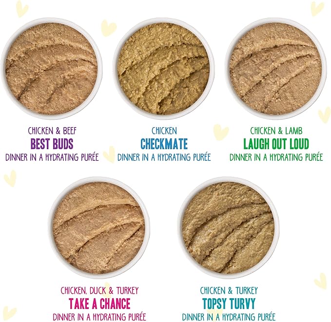 Weruva B.F.F. Play - Best Feline Friend Paté Lovers, Aw Yeah!, Fowl Play Yellow Patés Variety Pack, 2.8oz Can (Pack of 18)