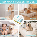 3 in 1 Carpet Rake for Pet Hair Removal, Tool Set of 3, 55” Long Handle Carpet Pet Hair Removal Carpet Scraper Dog Cat Hair Remover for Sofa, Couch, Car, Rug