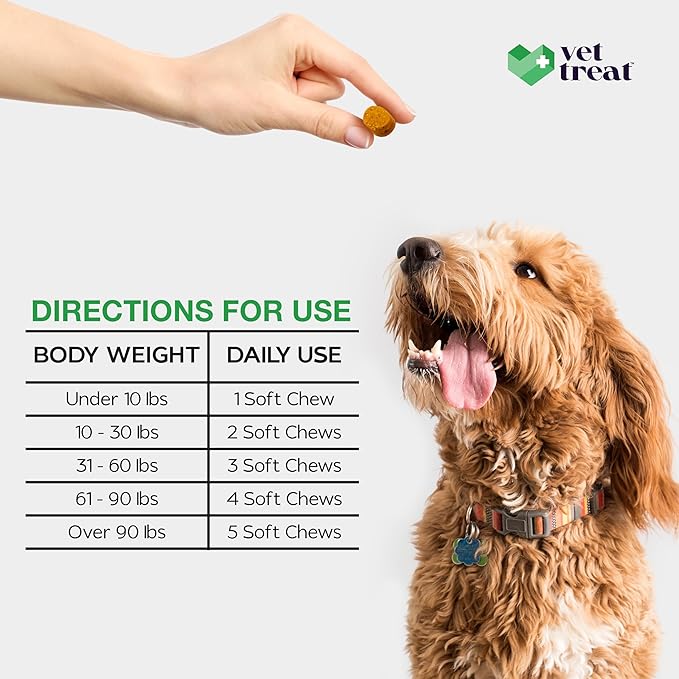 Dog Multivitamin Chewable with Glucosamine & Salmon Oil – Made in USA – Puppy & Senior Supplement – 120 Chews – Daily Wellness Support for Joints, Immune System, Skin & Coat, Heart & Digestion