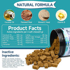 Flea Treatment for Cats, 200 Treats Flea and Tick Prevention for Cats Chewables, Natural Cat Flea and Tick Treatment Chews Daily Oral Flea Supplement, Kitten Cat Flea Treatment, Chicken Flavor