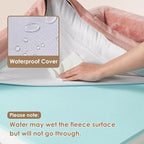 EHEYCIGA Orthopedic Dog Bed for Small Dogs, Waterproof Memory Foam Small Dog Beds with Sides, Non-Slip Bottom and Egg-Crate Foam Medium Pet Couch Bed with Washable Removable Cover, Dusty Pink