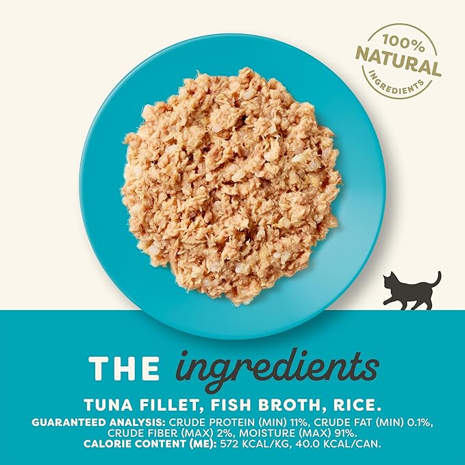 Applaws Natural Wet Kitten Food, Limited Ingredient, Grain-Free, Protein with No Artificial Additives, Tuna Fillet in Broth (6 x 2.47oz Cans)