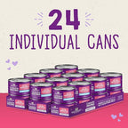 Stella & Chewy's Carnivore Cravings Purrfect Paté - Premium Grain-Free Wet Cat Food - Tuna & Pumpkin Recipe - High Protein with Bone Broth - Perfect for Picky Eaters - 2.8oz Cans (24 Pack)