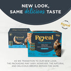 Reveal Natural Wet Canned Cat Food, Limited Ingredient, Grain-Free, High Protein with No Artificial Additives, Fish Variety in Broth (12 x 2.47 oz Cans)