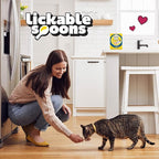 Temptations Lickable Spoons Adult Wet Cat Treat, Tasty Chicken and Savory Salmon Flavor, 8 Spoons, Pack of 12 (96 Total)