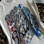 Gothic Tees for Women Y2K Grunge Graphic Short Sleeve Crew Neck T-Shirts 90s Vintage Aesthetic Emo Clothes