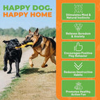 Natural Rubber Durable Dog Toys for Large & Medium Dogs Chicken Flavored Squeak Toy, Curved Branch Shape for Easy Grip, Fetch & Chew Toy for Dogs, Soft & Flexible Dog Enrichment Toys New Dog Toys