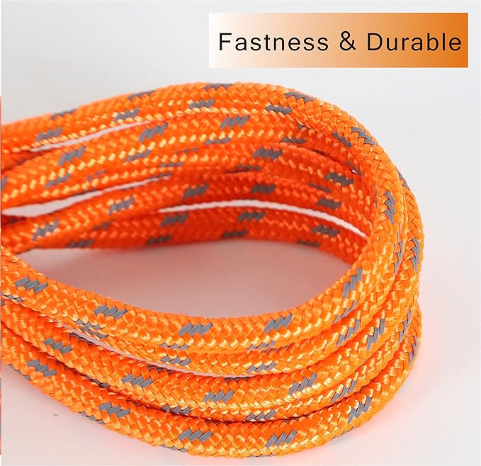 Reflective Cat Leash -50FT Cat Cable Out Escape Proof Walking Leads Yard Long Durable Safe Personalized Extender Leash Traning Play Outdoor for Puppies/Kittens/Rabbits/Small Animals