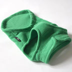 JACKO & CO - Fleece Vest Sweater with Leash Ring - Soft Lightweight Breathable for Puppies Small Medium Dogs, Kitten, Cats, Chihuahua - Warm for Fall/Autumn/Winter (Green, Large 10-16lbs)