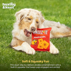 Huxley & Kent Funny Dog Toy w/Squeaker – Power Plush Squeaky Dog Toys for Small, Medium & Large Dogs – Soft Stuffed Animal for Indoor Play & Fetch - Sneez-It, Small