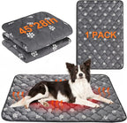 BEAUTYZOO Self Warming Cat Bed Pad, Self Heating Dog Bed Mat, Heated Cat Bed for Indoor Outdoor Cats, Thermal Warmer Pet Pad for Kitten Puppy Washable Non-Slip Chew Proof, 1 Pack 28 x 45 Inches Gray