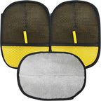 3 Pack Pet Hair Removal Gloves, Pet Grooming Glove, Reusable Cat Dog Electrostatic Hair Remover Grooming Mitten, for Cleaning Pet Hair From Sofas, Clothing, Carpets, Furniture, and Car Seats