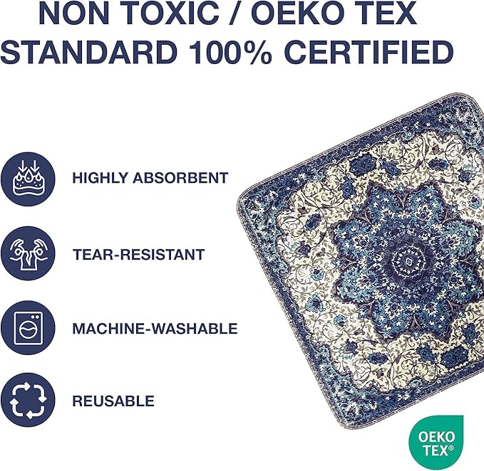 PUPIBOO Washable Pee Pads for Dogs and Cats - Super Absorbent Reusable Puppy Training Pads - 100% Waterproof, Leak-Proof & Non-Slip Whelping Pads for Pet Housebreaking