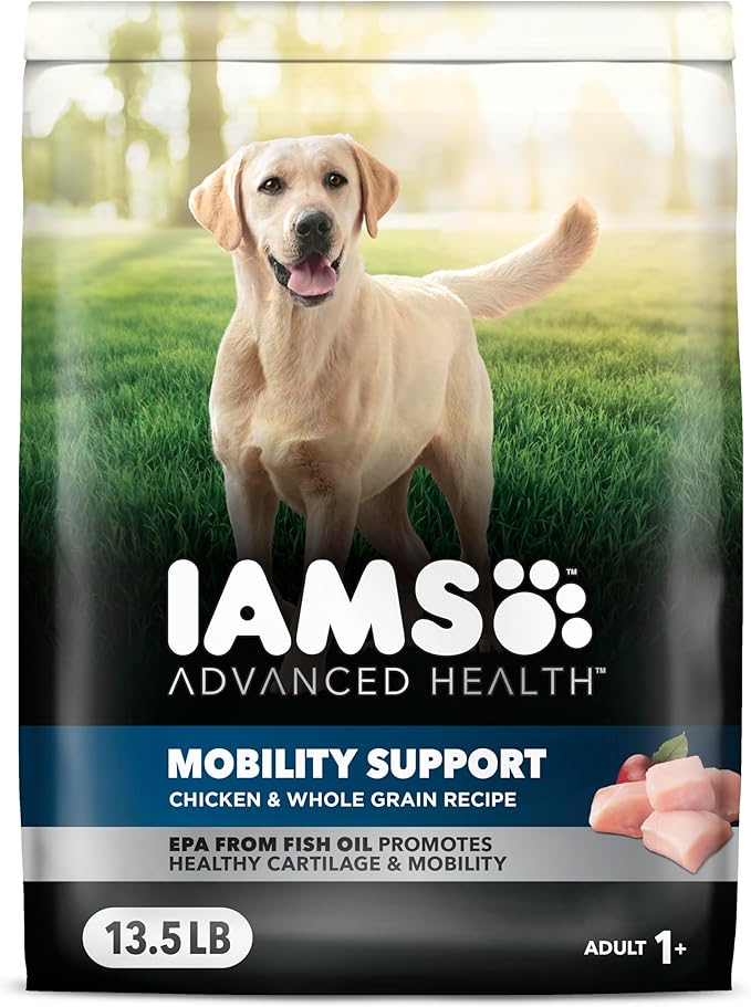 IAMS Advanced Health Mobility Support Chicken and Whole Grain Recipe Adult Dry Dog Food, 13.5 lb. Bag