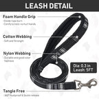 GAMUDA Small Dog Harness Collar and Leash Set, Step in No Chock No Pull Soft Mesh Adjustable Dog Vest Harnesses Plaid Reflective for Dogs Puppy Cats Kitten Rabbit (Black, S)