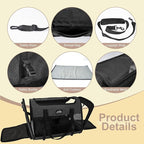 Cat Carrier Dog Carriers for Small Medium Dogs Large Cat Carrier Soft Sided Cat Carriers, Pet Travel Carrier Collapsible Cat Bag 0-25 Lbs, Puppy Kitten Carrier (Black)