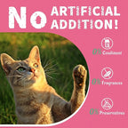 Just Try 13.4 OZ Urinary Tract Cat Treats for Indoor Cats Health Supplement Cranberry & D-Mannose for Kidney Bladder UT Support Salmon Flavor Crunchy Chews Cat Loves