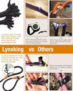 lynxking 6 FT Dog Leash Slip Lead 2 Pack Strong Heavy Duty Braided Dog Training Leash No Pull Training Lead Leashes for Medium Large and Small Dogs