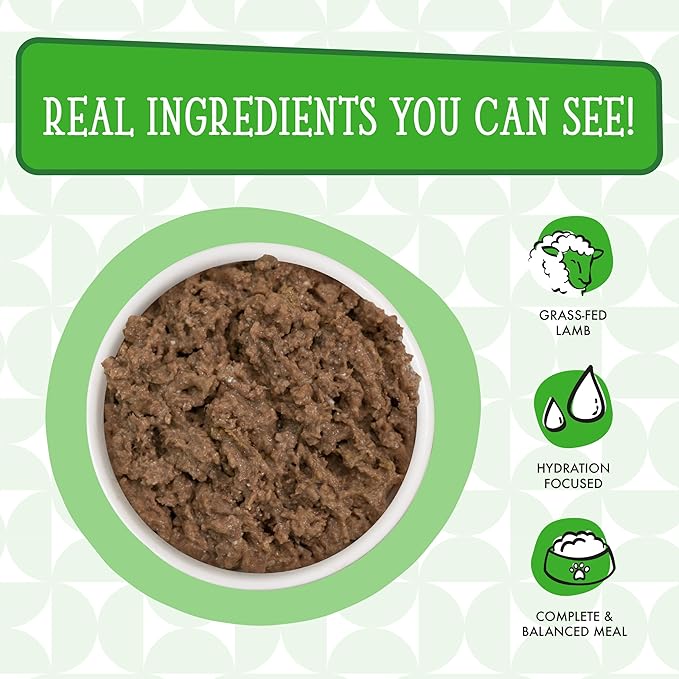 Weruva Cats in The Kitchen, Lamb Burger-ini with Lamb Au Jus Cat Food, 3.2oz Can (Pack of 24)