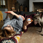 Flourish Pets 2 in 1 Multi-Layer Chew Toy for Active Dogs | Non-Toxic BPA Free Double Stitched Soft Fabric Exterior Dog Toys | Long-Lasting Dog Plush Toys –Turkey (4”)