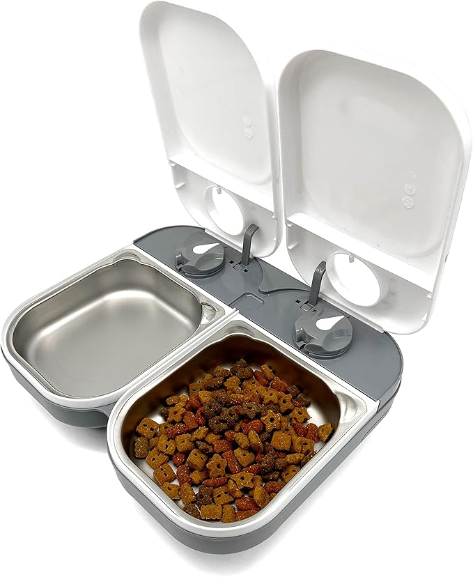 Cat Mate Stainless Steel Bowl Inserts x 2 for Cat Mate C100 and C200 Automatic Feeders (Feeder Not Included)