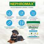 NEPHROMAX™ Synbiotic Capsules for Kidney Support for Dogs & Cats (120 Small Capsules) - Advanced Next-Generation Enteric detoxifying Proprietary Blend of Pre & Probiotics for Kidney Function,U.S.A