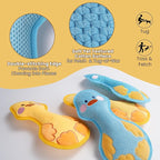 Nocciola Duck Squeaky Dog Toy, New 2025 Indestructible Dog Toy for Aggressive Chewers, Stuffed Toy with Two Tough Layers, Interactive Tug Training to Keep Them Busy, Blue