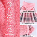 Dog Hoodie Dog Sweater Puppy Clothes for Small Dogs Boy Girl Pet Hoodies for Dogs Cold Weather Doggie Coats Fall Doggy Sweatshirt for Chihuahua Yorkie Cat Sweater Costumes, XS, Pink