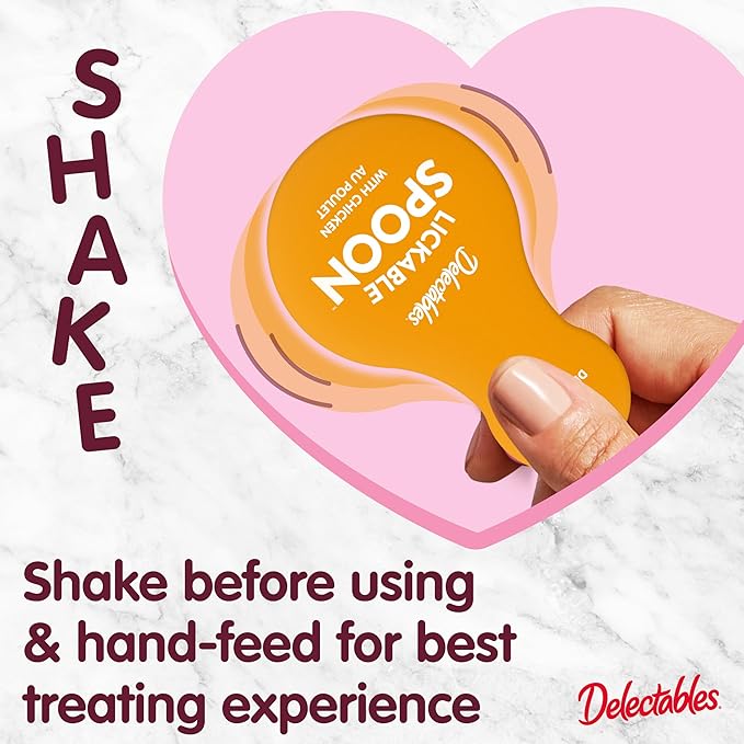 Hartz New Delectables Lickable Spoon Interactive Lickable Cat Treats for Quick & Easy Bonding, Variety Pack 32ct