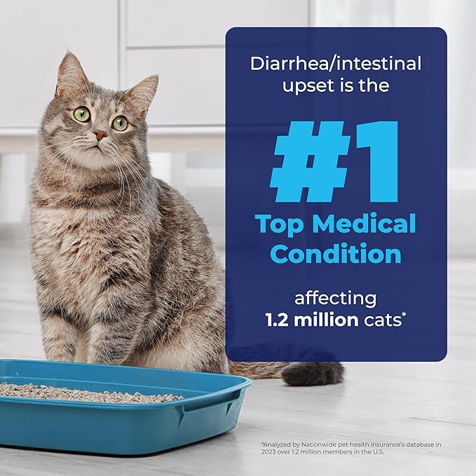 Vetnique Glandex Feline Anal Gland or Daily Probiotic Fiber Supplement Powder for Cats with Digestive Enzyme, Probiotics and Pumpkin, Vet Recommended for Healthy Bowels (4oz, Anal Gland Powder - Tuna)