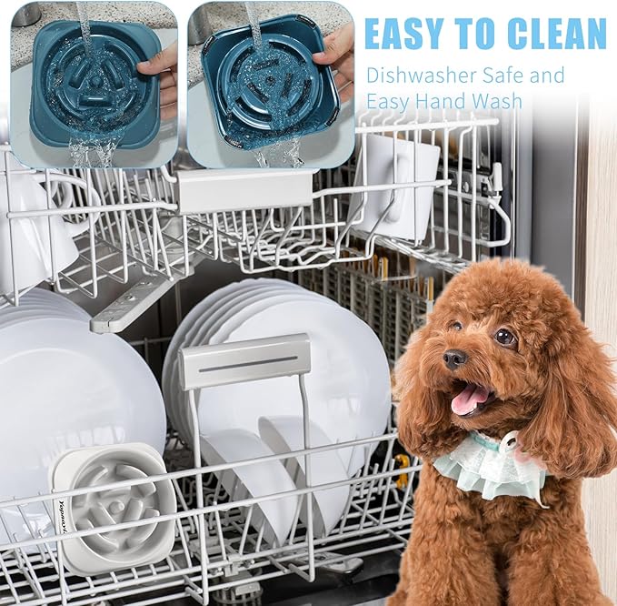 Slow Feeder Dog Bowls 5PCS, Anti-Choking Puzzle for Small Breeds