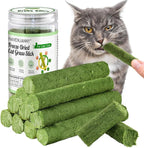 HavenJanny 50g/1.76oz Cat Grass Teething Stick, Cat Grass Stick Canned for Indoor Cats, Cats Treats Hairball Relief and Teeth Cleaning