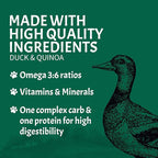 Canine Caviar - Open Sky: Duck & Teff Alkaline Dry Dog Food, Limited Ingredients, Gluten-Free, Based on Science & Research, Veterinary Alternative Diet (22 Pound Bag)