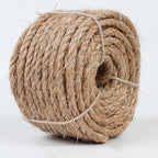 Sisal Rope for Cat Scratcher 1/4 Inch 50 Feet Cat Tree Rope Replacement Natural Hemp Rope, Thick Cat Scratching Post Rope for Indoor/Outdoor, Repairing, Recovering, DIY Scratcher (Brown)