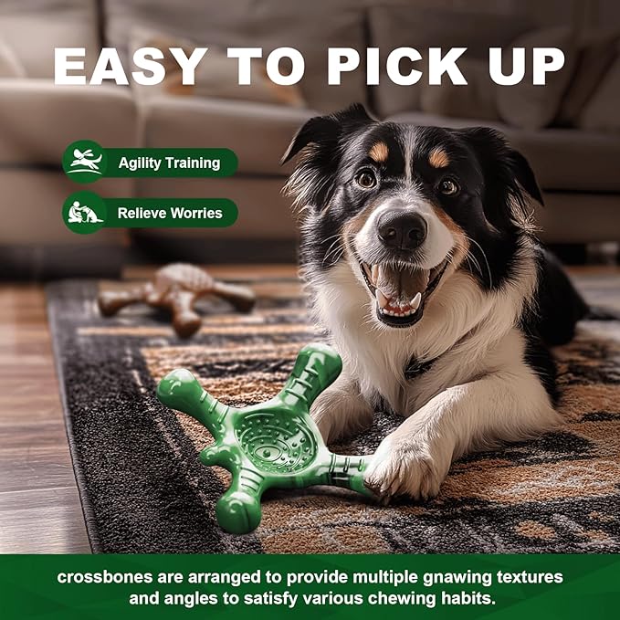 Tough Dog Chew Toy for Aggressive Chewers – Durable Bacon Flavored Nylon Bone for Large Dogs, Fillable Dental Toy for Teething, Indoor Chewing & Crate Training, Boredom Relief Gift