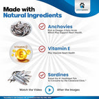 Omega 3 Fish Oil for Dogs - Salmon Oil for Dogs - Dog Fish Oil Supplement May Help Shedding, Allergy, Itch Relief - Supports Dry Skin, Joints - Dog Skin and Coat Supplement - 90 Fish Oil Pills EPA DHA