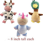 Jalousie Multipack Dog Squeaky Toys Strong Almost Indestructible, with Added Liner for Longer Play Dog Chew Toys (Medium Size - 6 Pack Assorted Animals)