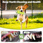 Plush Dog Toy with Crinkle Paper and Ropes - Small Interactive Puppy Toys for Medium to Large Dogs