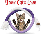 6 PCS Cat Chew Ropes & Silvervine Sticks, Cat Chew Toy Gale Fruit & Raffia for Stress and Anxiety Relief, Enrichment and Play, Kitten Teething Toys, Transfer Chewing from Wires to Cotton Rope