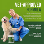 Pet Probiotics for Dogs, Cats, Horses, Goats, Cows & Pigs | Multi Species Dispersible Powder | Supplements for Digestive Health | Cat & Dog Probiotics | Vet Approved & Made in USA | 20 oz | Pair Pet