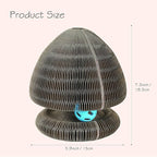 Magic Organ Multiform Scratching Board with Catnip, Foldable Magnetic Assembly Cat Scratch Pad for Outdoor Entertainment, Portable Accordion Cat Scratcher Cardboard with Bell Ball Toy for Indoor Cats