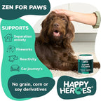 Clever Calming Chews for Dogs, 100% Natural Dog Supplement, For Anxiety Relief, Helps Stress, Fear, Hyperactivity, Reactivity, Beef Flavor Calming Dog Treats, Made in USA, 60 Soft Chews