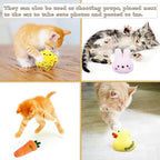 10 Pcs Catnip Toys for Indoor Cats Xmas Interactive Plush Stuffed Kitten Chew Bite Toys Kitty Cat