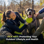 TiCK MiTT Yellow Tick Removal Glove for Humans & Pets - Safely Remove Ticks Effortlessly, Chemical-Free, Durable, Portable Tick Management Tool for Outdoor Adventures & Everyday Use