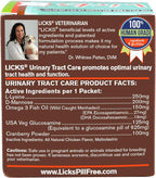Licks Pill-Free Cat Urinary Tract Care - Cat UTI Care and Prevention Gel Packets - Urinary Tract Infection Supplement for Cats - Omega 3 Fish Oil and L-Lysine Supplement - Gel Packets - 30 Use